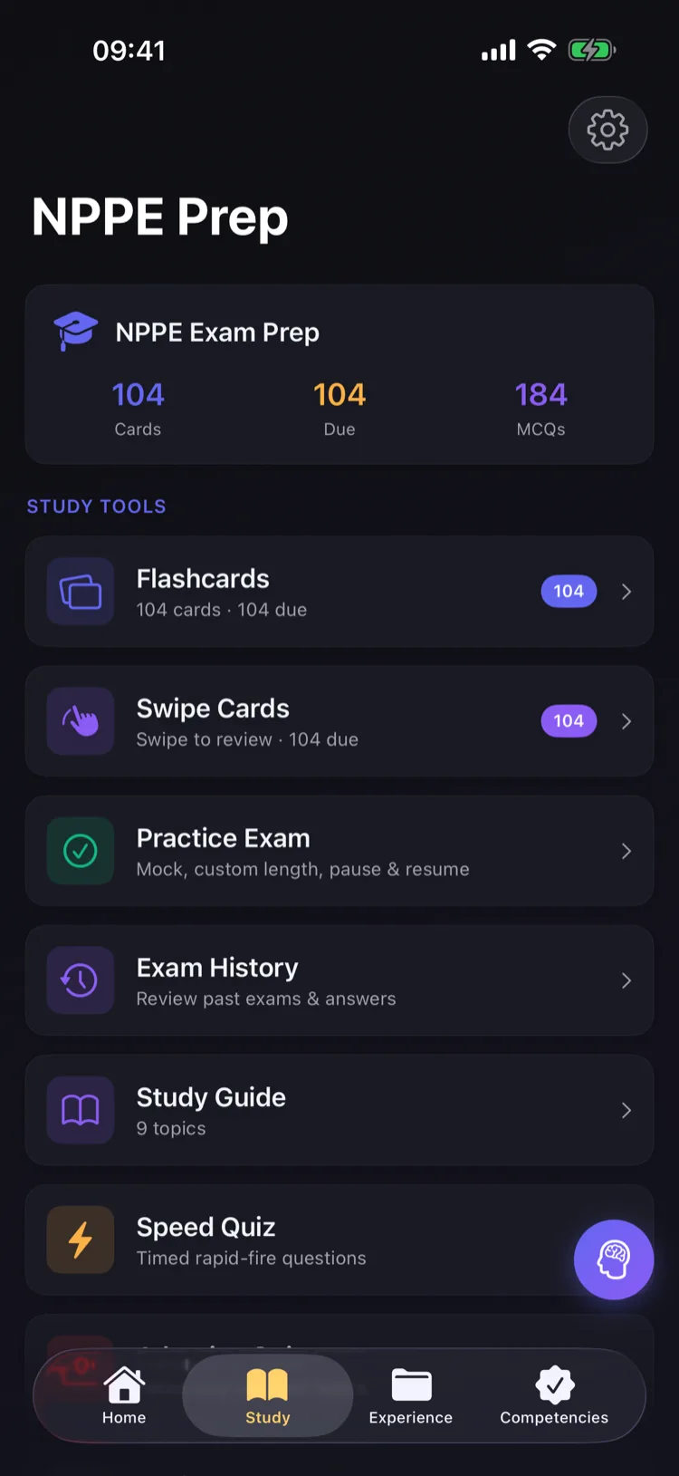 NPPE exam prep on squared.engineering: practice questions, flashcards, and timed exams